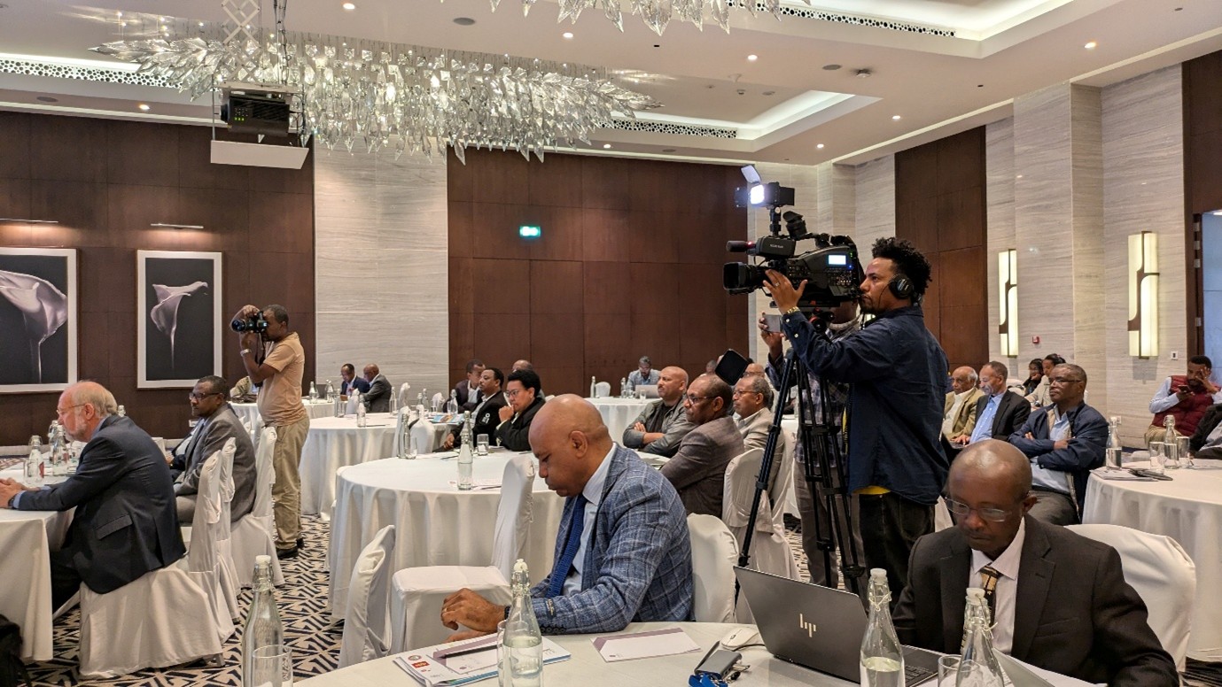 Conference room and media attention